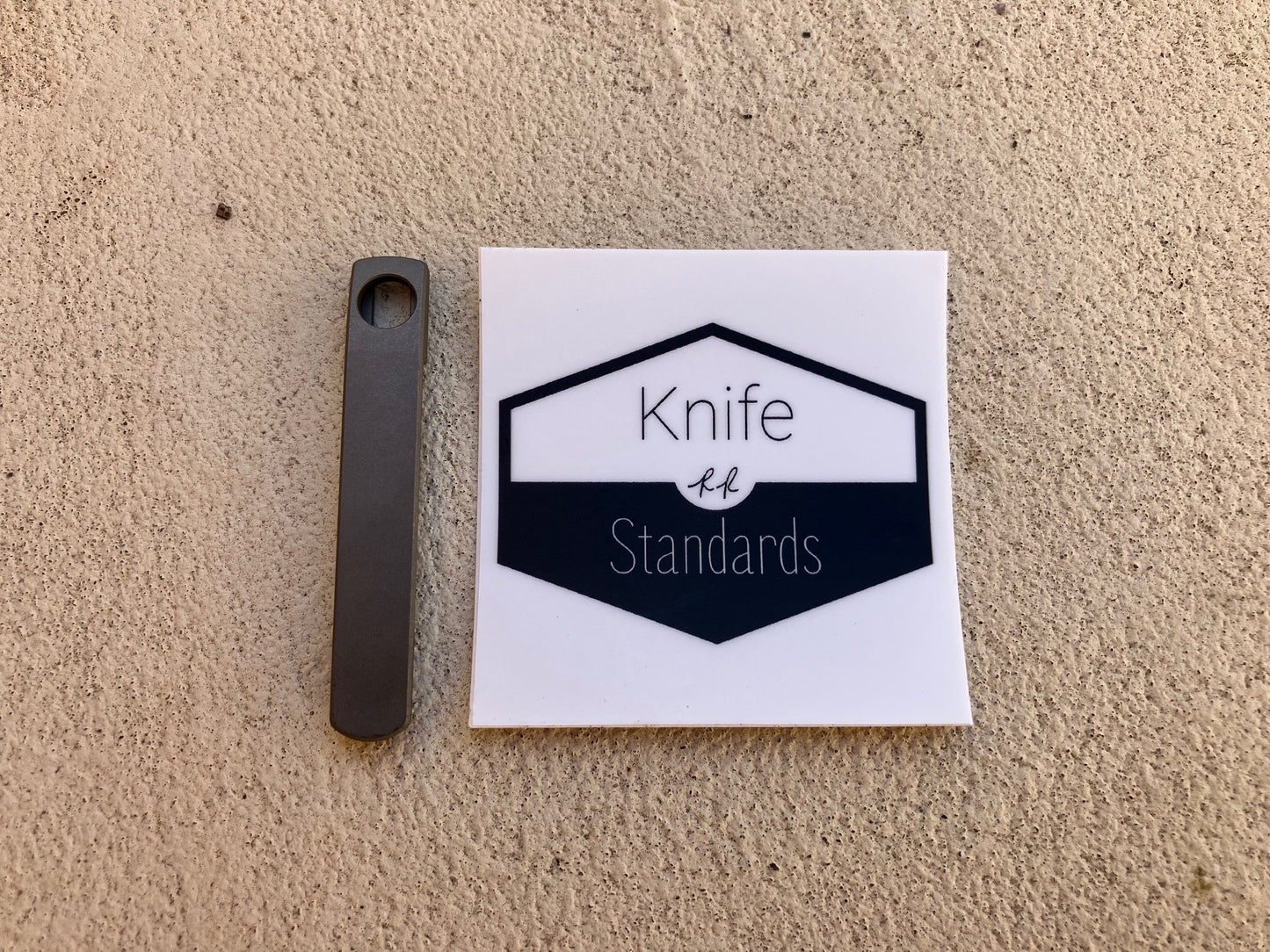 Milled Titanium Clip 'Dark Stonewash'