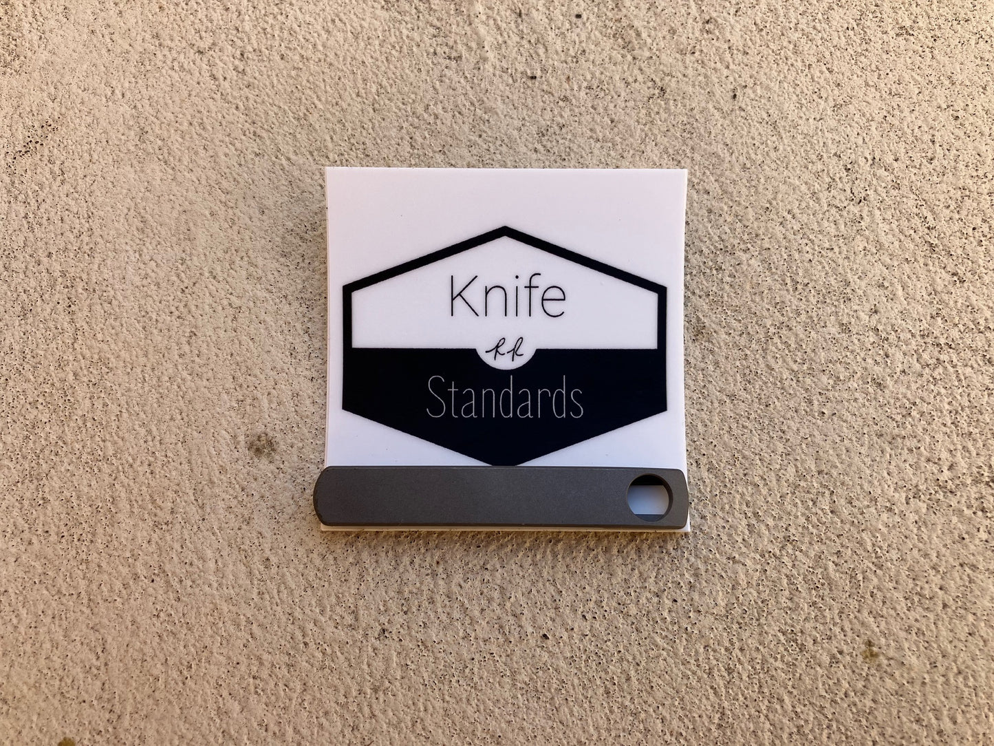 Milled Titanium Clip 'Dark Stonewash'